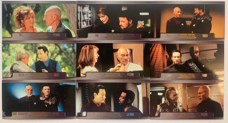 Star Trek Insurrection Relationships Chase Card Set R-1 - R-9 Skybox 1998 - TvMovieCards.com