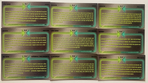 Star Trek Insurrection Relationships Chase Card Set R-1 - R-9 Skybox 1998 - TvMovieCards.com