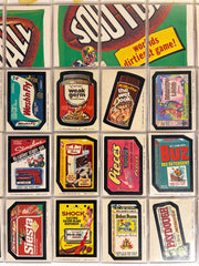 1975 Wacky Packages Stickers Series 12 Tan Back Card Set 27/27 with Puzzle - TvMovieCards.com