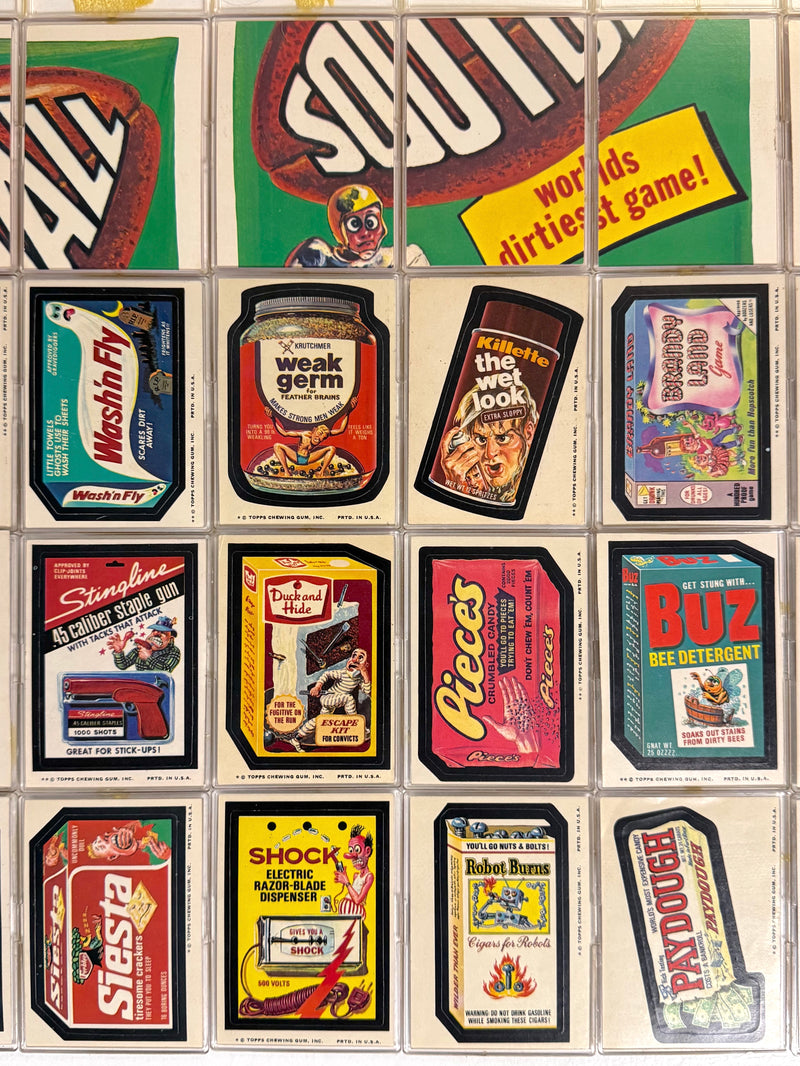 1975 Wacky Packages Stickers Series 12 Tan Back Card Set 27/27 with Puzzle - TvMovieCards.com
