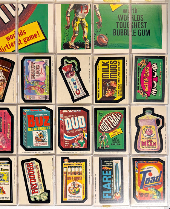 1975 Wacky Packages Stickers Series 12 Tan Back Card Set 27/27 with Puzzle - TvMovieCards.com