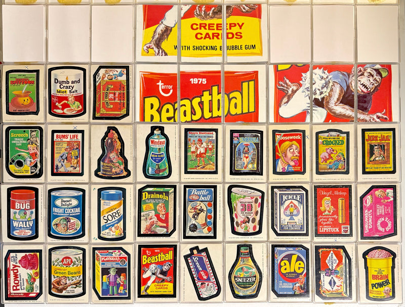 1975 Wacky Packages Stickers Series 13 Tan Back Card Set 30/30 with Puzzle - TvMovieCards.com