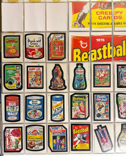 1975 Wacky Packages Stickers Series 13 Tan Back Card Set 30/30 with Puzzle - TvMovieCards.com