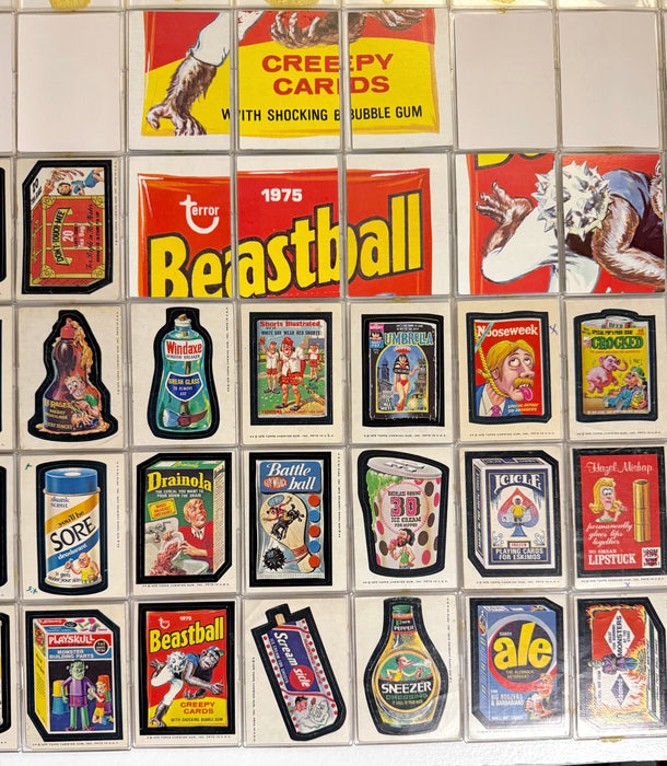 1975 Wacky Packages Stickers Series 13 Tan Back Card Set 30/30 with Puzzle - TvMovieCards.com