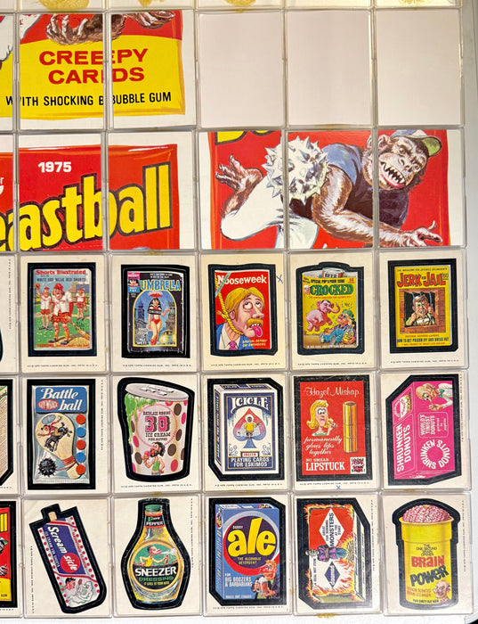 1975 Wacky Packages Stickers Series 13 Tan Back Card Set 30/30 with Puzzle - TvMovieCards.com