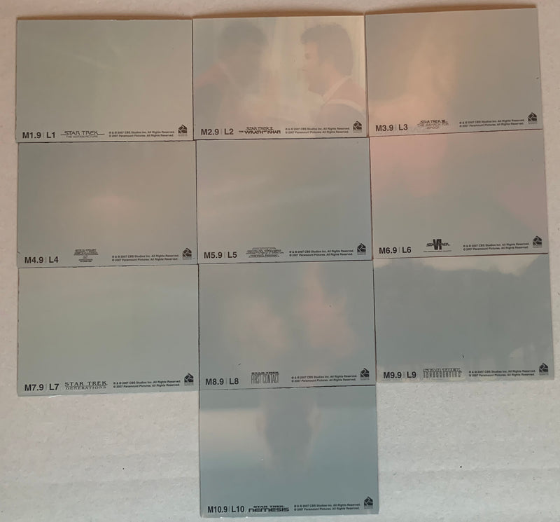 Star Trek Complete Movies 2007 3D Motion Lenticular Chase Card Set L1 - L10 - TvMovieCards.com