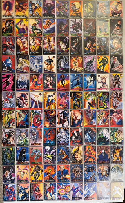 1996 Spider-Man Premium Eternal Evil Base Trading Card Set of 100 Cards Fleer/Sk - TvMovieCards.com
