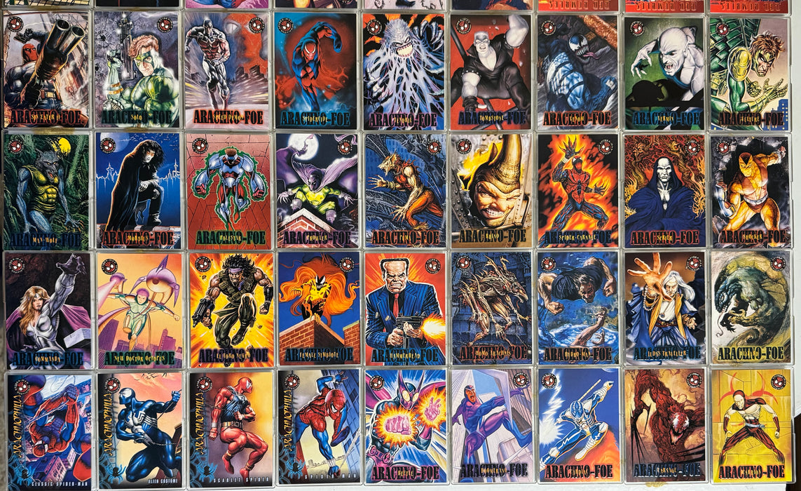 1996 Spider-Man Premium Eternal Evil Base Trading Card Set of 100 Cards Fleer/Sk - TvMovieCards.com