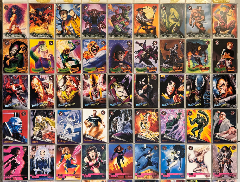 1996 Spider-Man Premium Eternal Evil Base Trading Card Set of 100 Cards Fleer/Sk - TvMovieCards.com