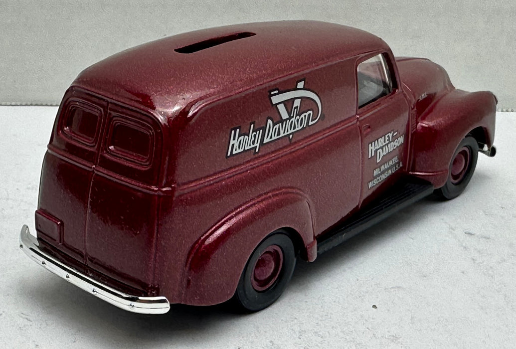 Harley Davidson 1951 GMC Panel Delivery Van Dime Bank 1:43 Scale Diecast   - TvMovieCards.com