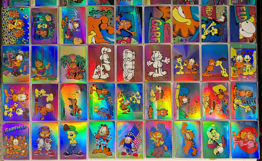 Garfield Series 1 Holochrome Chromium Parallel Base Card Set 90 Cards Krome 1995 - TvMovieCards.com