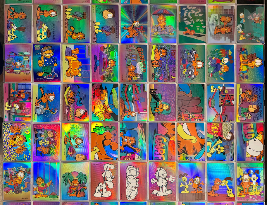 Garfield Series 1 Holochrome Chromium Parallel Base Card Set 90 Cards Krome 1995 - TvMovieCards.com