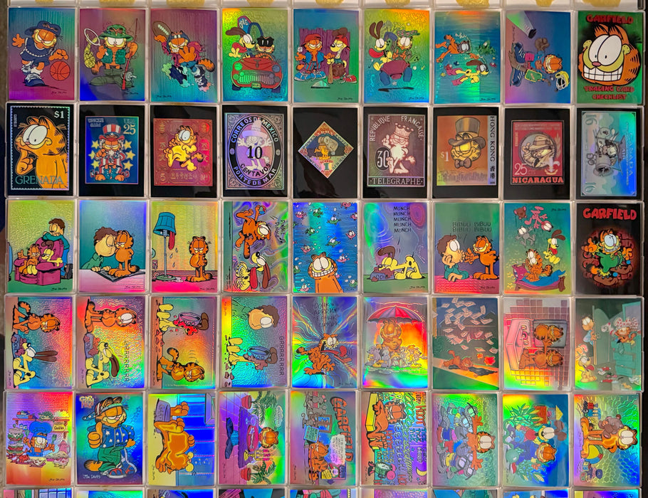 Garfield Series 1 Holochrome Chromium Parallel Base Card Set 90 Cards Krome 1995 - TvMovieCards.com