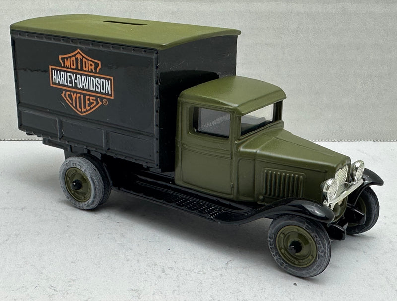 Harley Davidson 1930 Chevy Delivery Truck Dime Bank 1:43 Scale Diecast   - TvMovieCards.com