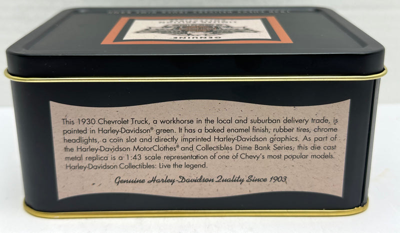 Harley Davidson 1930 Chevy Delivery Truck Dime Bank 1:43 Scale Diecast   - TvMovieCards.com