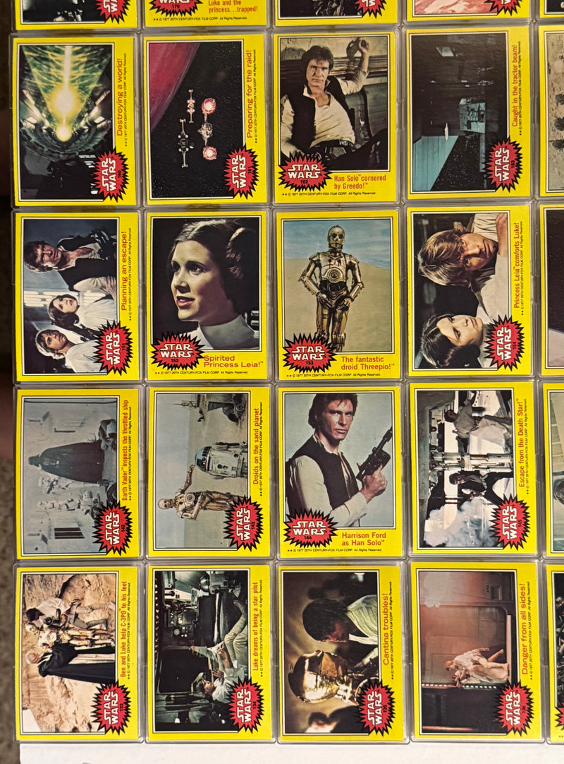 1977 Star Wars Series 3 Yellow Vintage Card Set Cards #133-#198 Topps - TvMovieCards.com