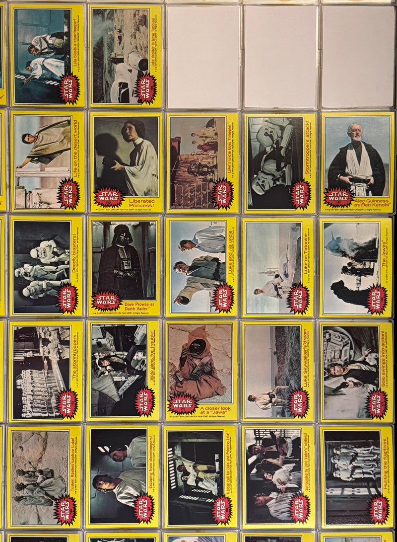 1977 Star Wars Series 3 Yellow Vintage Card Set Cards #133-#198 Topps - TvMovieCards.com