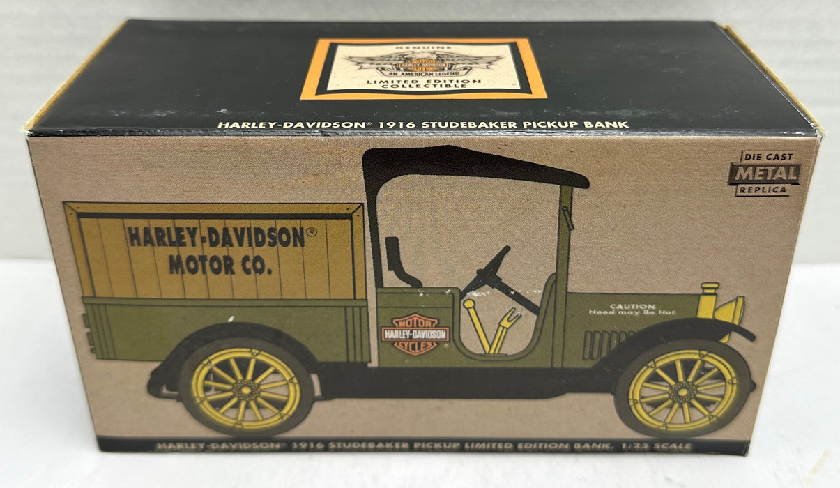 Harley Davidson 1916 Studebaker Pickup Truck Bank 1:25 Scale Diecast   - TvMovieCards.com