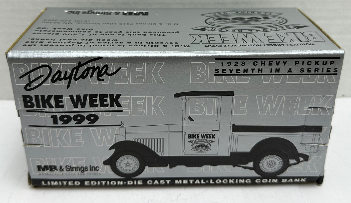 1999 Daytona Bike Week 1928 Chevy Pickup Truck Bank 1:25 Scale Diecast   - TvMovieCards.com