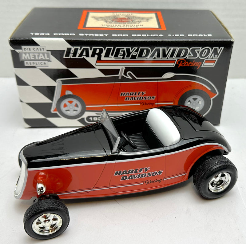 Harley Davidson Racing 1934 Ford Street Rod Replica 1:25 Scale Diecast 97899-97V   - TvMovieCards.com