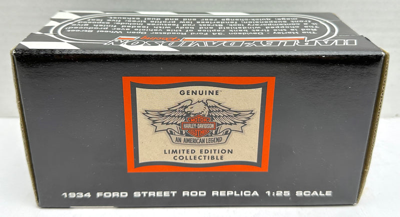 Harley Davidson Racing 1934 Ford Street Rod Replica 1:25 Scale Diecast 97899-97V   - TvMovieCards.com