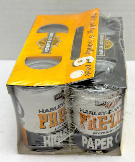 Harley Davidson Pre-Luxe Deluxe 6 Pack Oil Can Desk Set Color Pencils Pen   - TvMovieCards.com