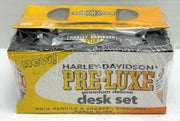 Harley Davidson Pre-Luxe Deluxe 6 Pack Oil Can Desk Set Color Pencils Pen   - TvMovieCards.com