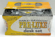 Harley Davidson Pre-Luxe Deluxe 6 Pack Oil Can Desk Set Color Pencils Pen   - TvMovieCards.com