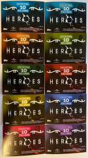 Heroes Volume 1 Character Foil Chase Card Set 10 Cards Topps 2008   - TvMovieCards.com