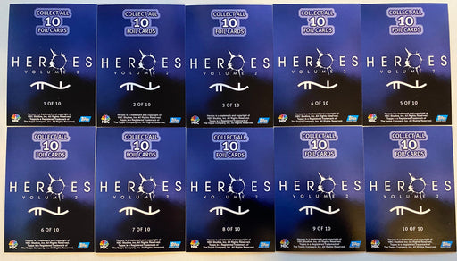 Heroes Volume 2 Character Foil Chase Card Set 10 Cards Topps 2008   - TvMovieCards.com