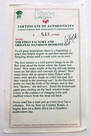 Harley Davidson Country Roads Sculpture - First Factory and Homestead #649/5000   - TvMovieCards.com