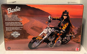 1999 Mattel Barbie #29207 & Harley Davidson Fat Boy Motorcycle Flames 29016 NIB - TvMovieCards.com
