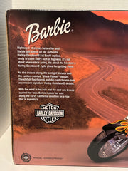 1999 Mattel Barbie #29207 & Harley Davidson Fat Boy Motorcycle Flames 29016 NIB - TvMovieCards.com