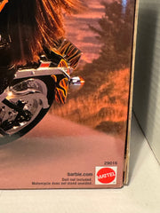1999 Mattel Barbie #29207 & Harley Davidson Fat Boy Motorcycle Flames 29016 NIB - TvMovieCards.com