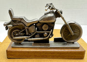 1991 Harley Davidson FXSTC Softail Custom Fine Pewter Sculpture 99304-91 VT   - TvMovieCards.com