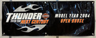 Harley Davidson Dealer Showroom Banner "Thunder into the Next Century" 36" x 94   - TvMovieCards.com