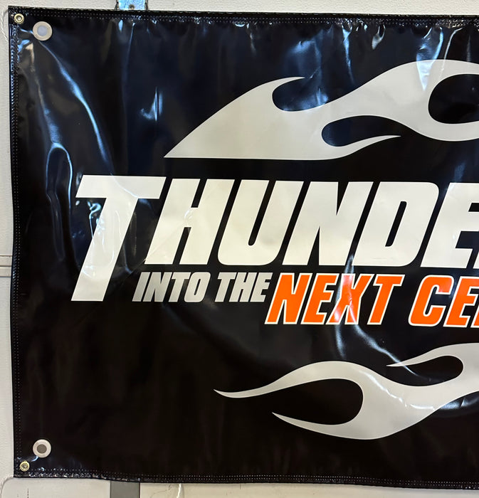 Harley Davidson Dealer Showroom Banner "Thunder into the Next Century" 36" x 94   - TvMovieCards.com
