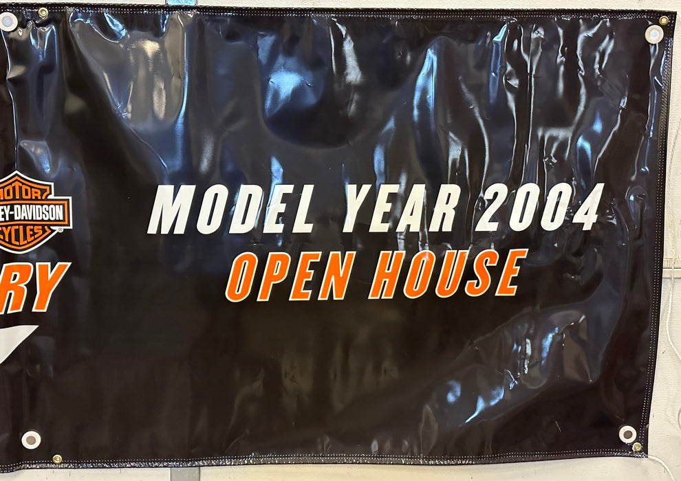 Harley Davidson Dealer Showroom Banner "Thunder into the Next Century" 36" x 94   - TvMovieCards.com