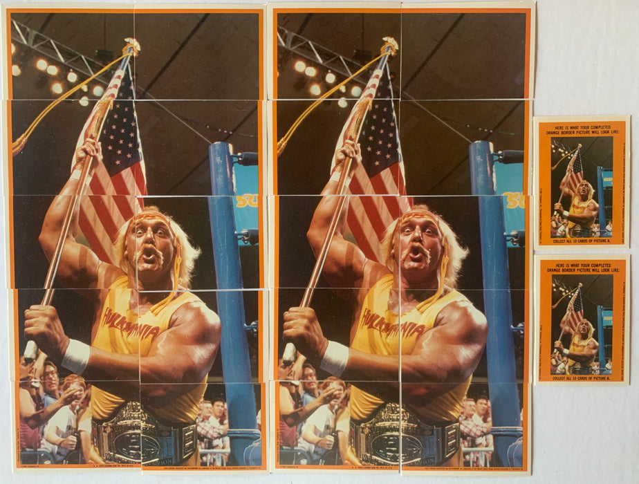 1987 WWF Pro Wrestling Wrestle Mania III Complete Sticker Card Set 22 stickers - TvMovieCards.com