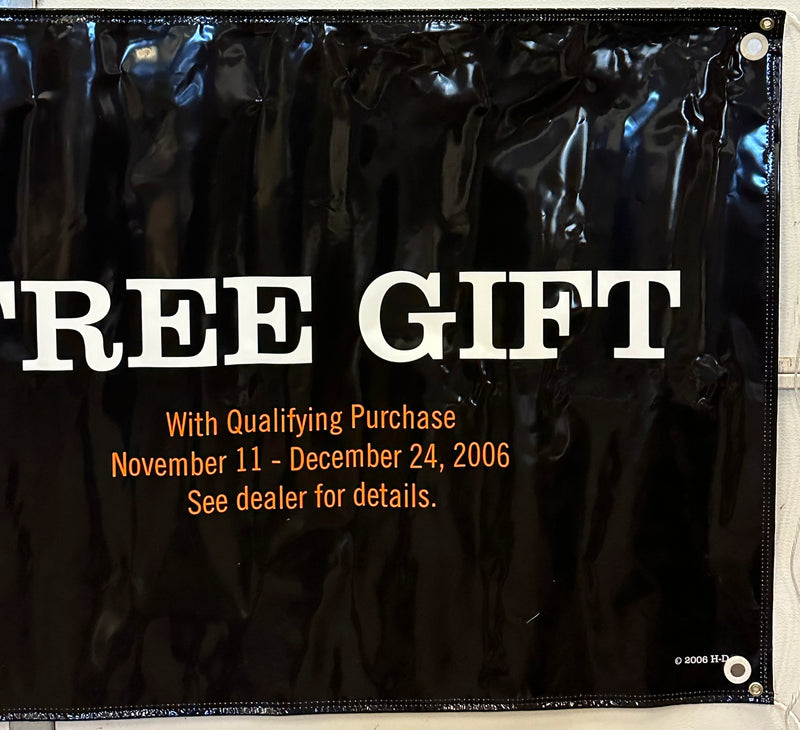 Harley Davidson Dealer Showroom Banner Tis the Season To Give Tanks III 36 x 94   - TvMovieCards.com