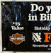 Harley Davidson Dealer Showroom Banner "Do You Believe in Biker Clause?" 36"x 94   - TvMovieCards.com