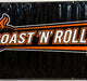 2005 Harley Davidson Dealer Showroom Banner "Roast 'n' Roll Coffee" 36" x 94   - TvMovieCards.com