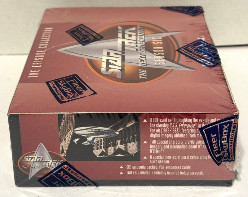 Star Trek The Next Generation TNG Episodes Season 6 Trading Card Box - TvMovieCards.com