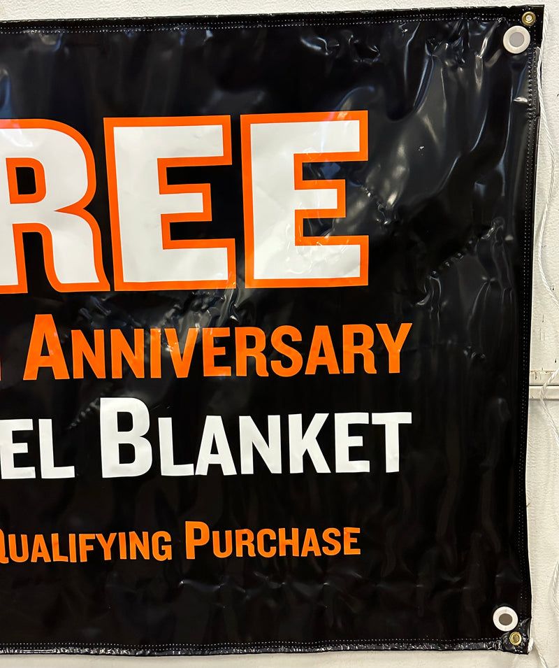 2003 Harley Davidson Dealer Showroom Banner 100th "Get Ready To Roll" 36" x 94   - TvMovieCards.com