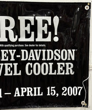 Harley Davidson Dealer Showroom Banner "Fill, Chill & Roll With It" 36" x 94   - TvMovieCards.com