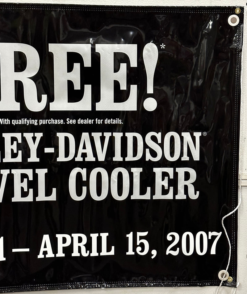 Harley Davidson Dealer Showroom Banner "Fill, Chill & Roll With It" 36" x 94   - TvMovieCards.com