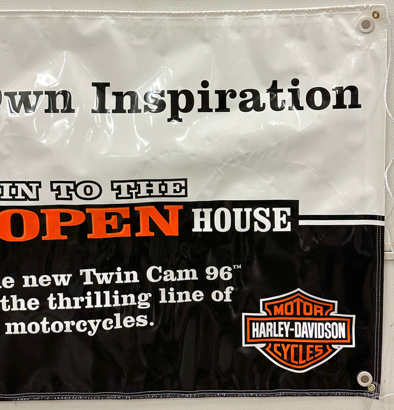 2007 Harley Davidson Dealer Showroom Banner "Twin Cam 96 Engine" 36" x 96"   - TvMovieCards.com