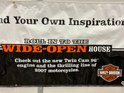 2007 Harley Davidson Dealer Showroom Banner "Twin Cam 96 Engine" 36" x 96"   - TvMovieCards.com