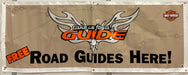 Harley Davidson Dealer Showroom Banner "Take Us For A Guide" 36" x 94   - TvMovieCards.com