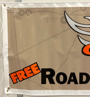 Harley Davidson Dealer Showroom Banner "Take Us For A Guide" 36" x 94   - TvMovieCards.com